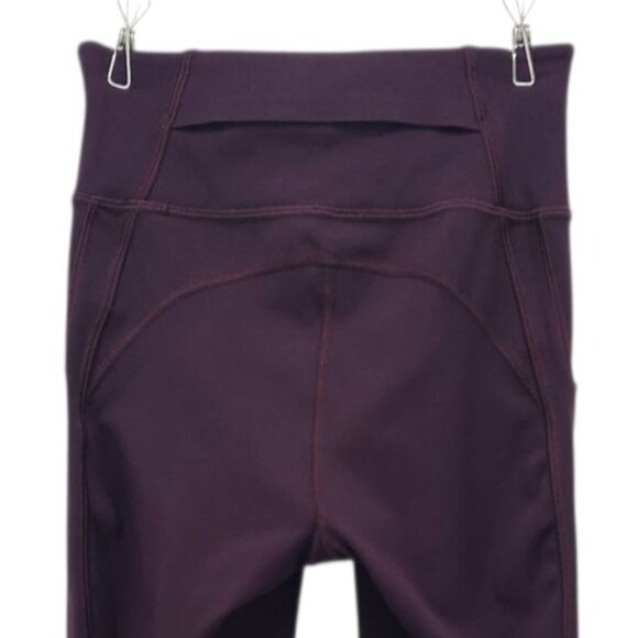 Lululemon Athletica Womens 0 Leggings Time To Sweat Tight 28" Plum Shadow Fitted - Picture 4 of 7